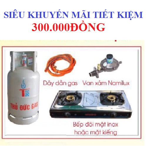 KHUYẾN MÃI KHI MUA BỘ BÌNH BẾP GAS ĐÔI